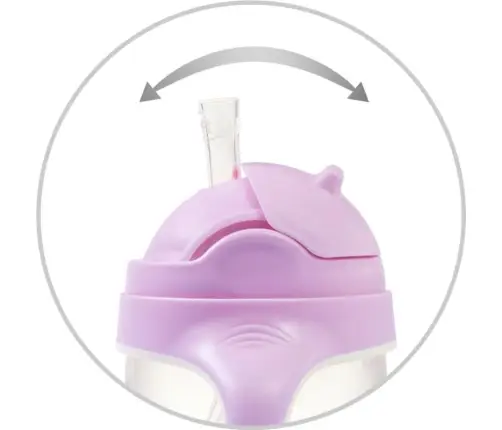 1464/05 Sippy cup with weighted straw Pink