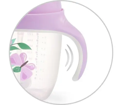 1464/05 Sippy cup with weighted straw Pink