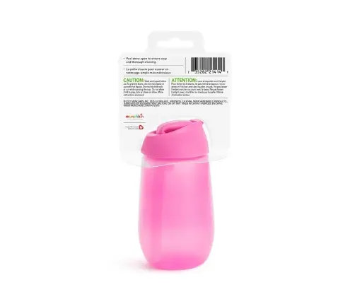 Munchkin 1pk 10oz Simple Clean Strw Cup 296ml Pink