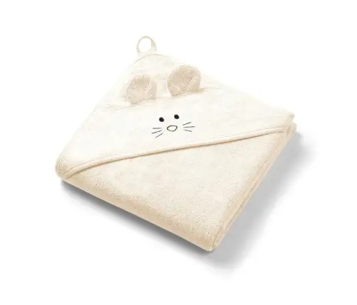 BabyOno Bamboo hooded towel 100x100cm Beige