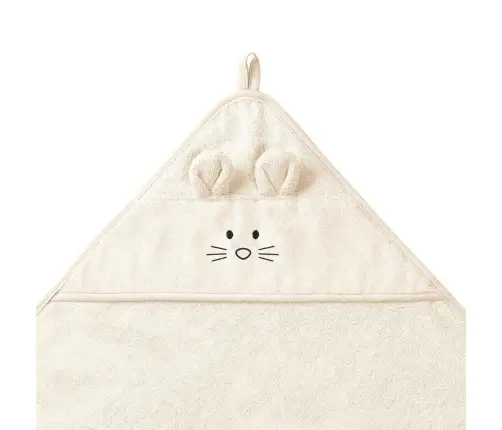BabyOno Bamboo hooded towel 100x100cm Beige