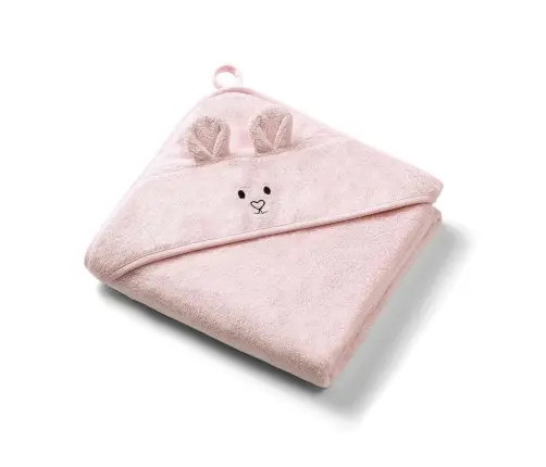 BabyOno bambusest kapuutsiga vannirätik 100x100cm Pink