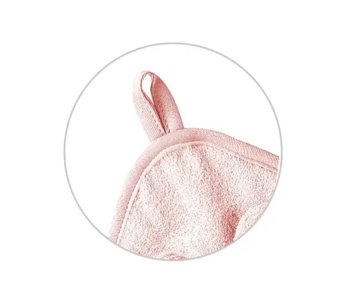 BabyOno bambusest kapuutsiga vannirätik 100x100cm Pink