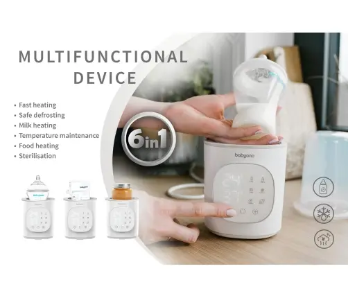 BabyOno digitaalne lutipudeli soojendaja-sterilisaator