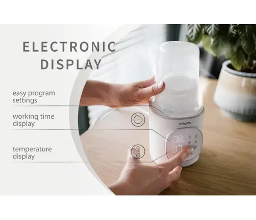 BabyOno digitaalne lutipudeli soojendaja-sterilisaator