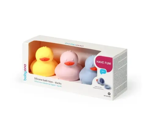 BabyOno silikoonist vannipardid 3tk