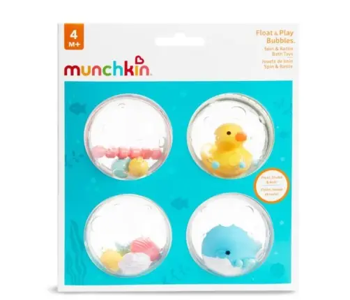 Munchkin bath toy Float and Play Bubbles 4pk