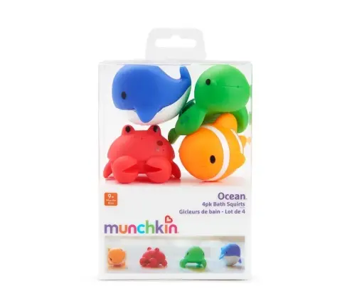 Munchkin vannimänguasjad Ocean- 4 pk