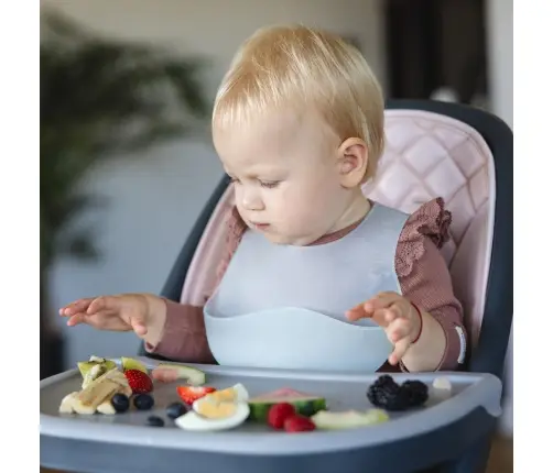 BabyOno Silicone bib -ultrathin Blue