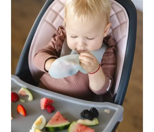 BabyOno Silicone bib -ultrathin Blue