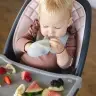 BabyOno Silicone bib -ultrathin Blue