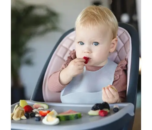 BabyOno Silicone bib -ultrathin Blue