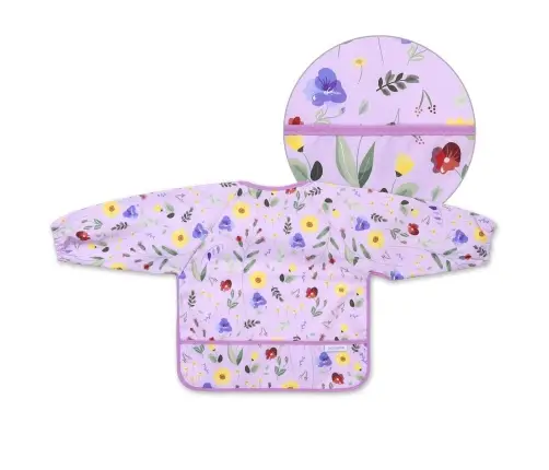 BabyOno Longsleeve bib Garden