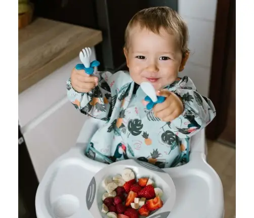 BabyOno Longsleeve bib Toukans