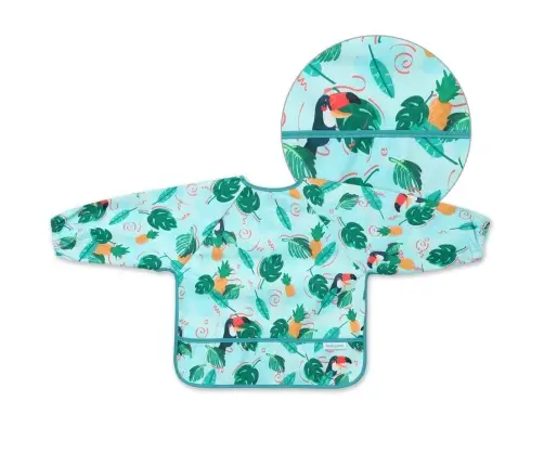 BabyOno Longsleeve bib Toukans