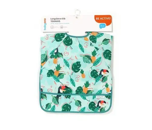 BabyOno Longsleeve bib Toukans