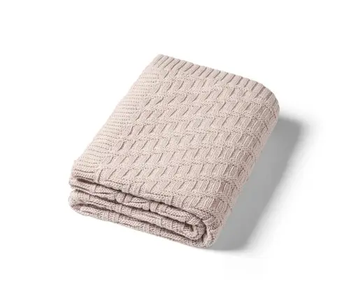 BabyOno cotton knitted blanket 75x100cm, Beige