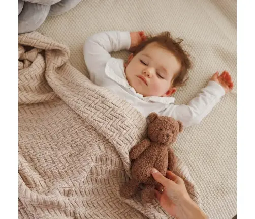 BabyOno cotton knitted blanket 75x100cm, Beige