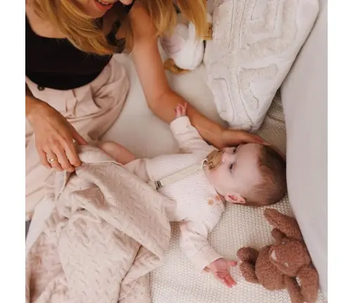 BabyOno Merino wool blanket 75x100cm, Beige