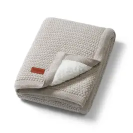 BabyOno cotton blanket with fleecing lining 75x100cm Grey