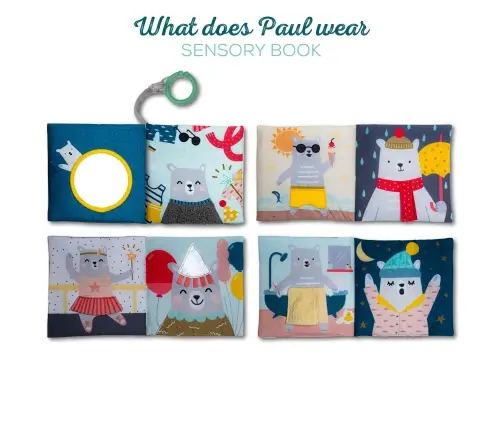 Taf Toys baby book What does Paul wear