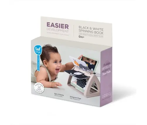 Taf Toys Black & White spinning book