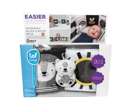 Taf Toys Savannah Black & white book
