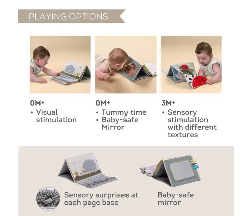 Taf Toys Tummy time Sensory book