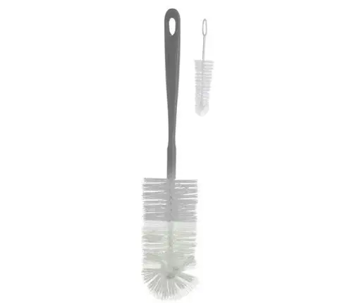BabyOno Bottle and nipple brush Grey
