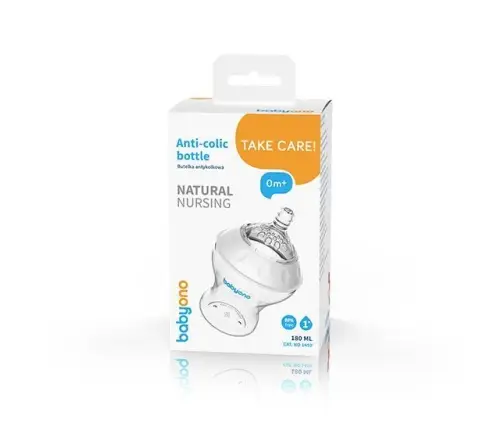 BabyOno Anti-colic lutipudel 180ml NATURAL NURSING