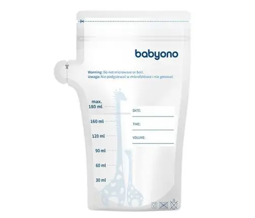 BabyOno Breast milk storage bags 180ml 30pcs