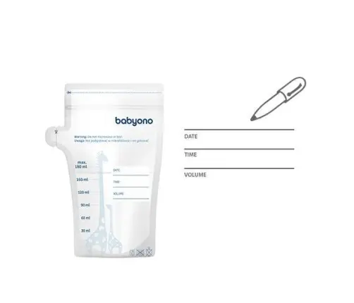 BabyOno Breast milk storage bags 180ml 30pcs
