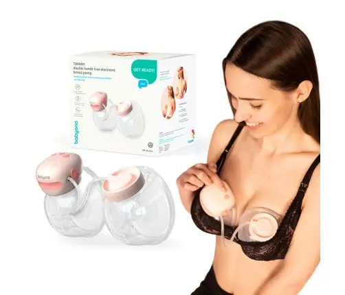 BabyOno Twinny double hands free electronic breast pump