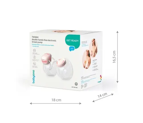 BabyOno Twinny double hands free electronic breast pump