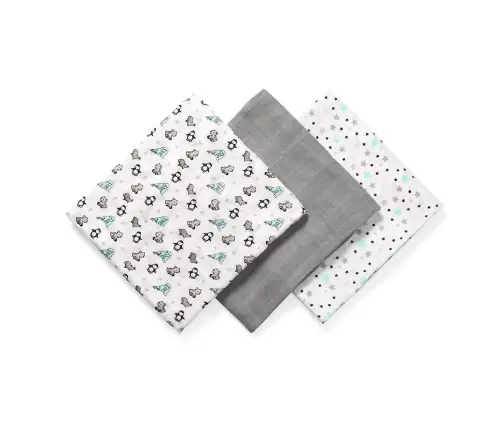 BabyOno bamboo diapers 3pcs, Grey
