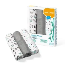 BabyOno bamboo diapers 3pcs, Grey