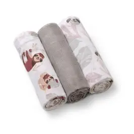 BabyOno Muslin diapers super soft 3pcs, Grey