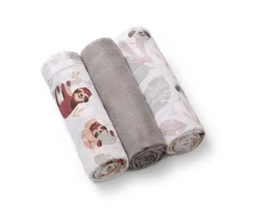 BabyOno Muslin diapers super soft 3pcs, Grey