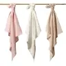 BabyOno crinkled muslin diapers 70x70cm, Pink 3pcs