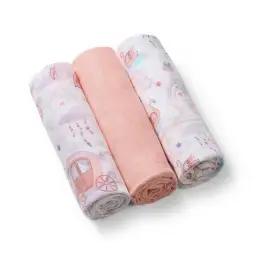 BabyOno Muslin diapers super soft 3pcs Pink