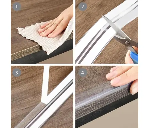 BabyOno edge protection tape, Transparent 3m