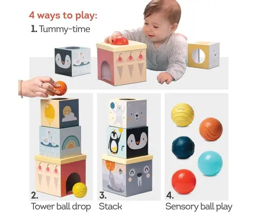 Taf Toys educational toy North Pole Ball Drop Stacker