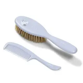 BabyOno hairbrush and comb, natural bristle