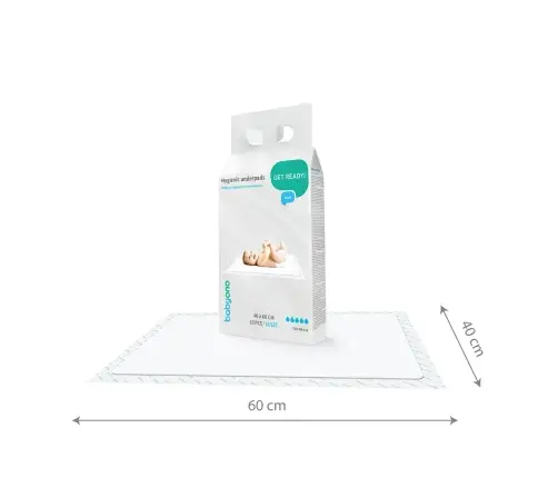BabyOno underpads 40x60cm, 10pcs