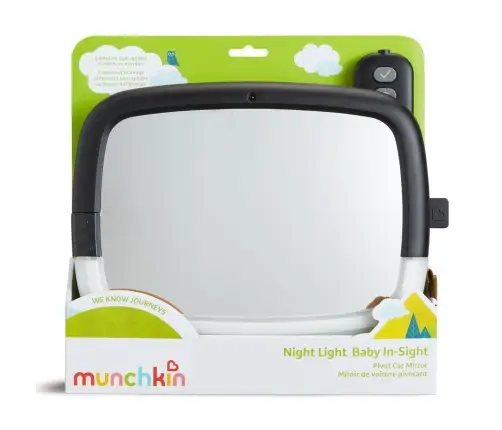 Munchkin Pivot Night Light 360° Baby Mirror