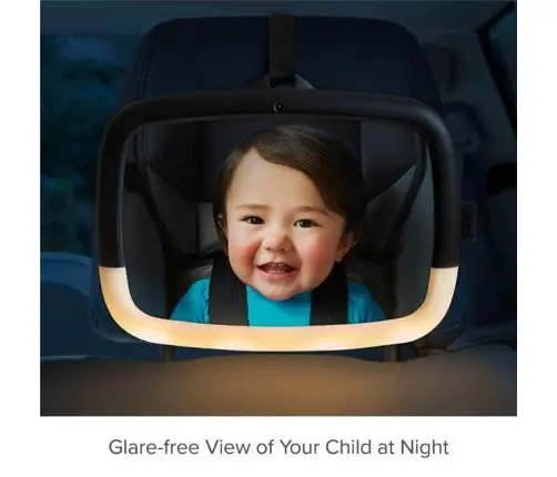 Munchkin Pivot Night Light 360° Baby Mirror