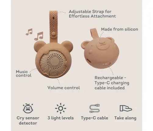 Taf Toys muusikaga öölamp Dream Bear