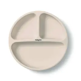BabyOno silicone suction plate Beige
