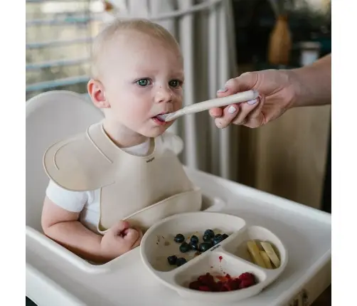 BabyOno silicone suction plate Beige