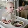 BabyOno silicone suction plate Beige
